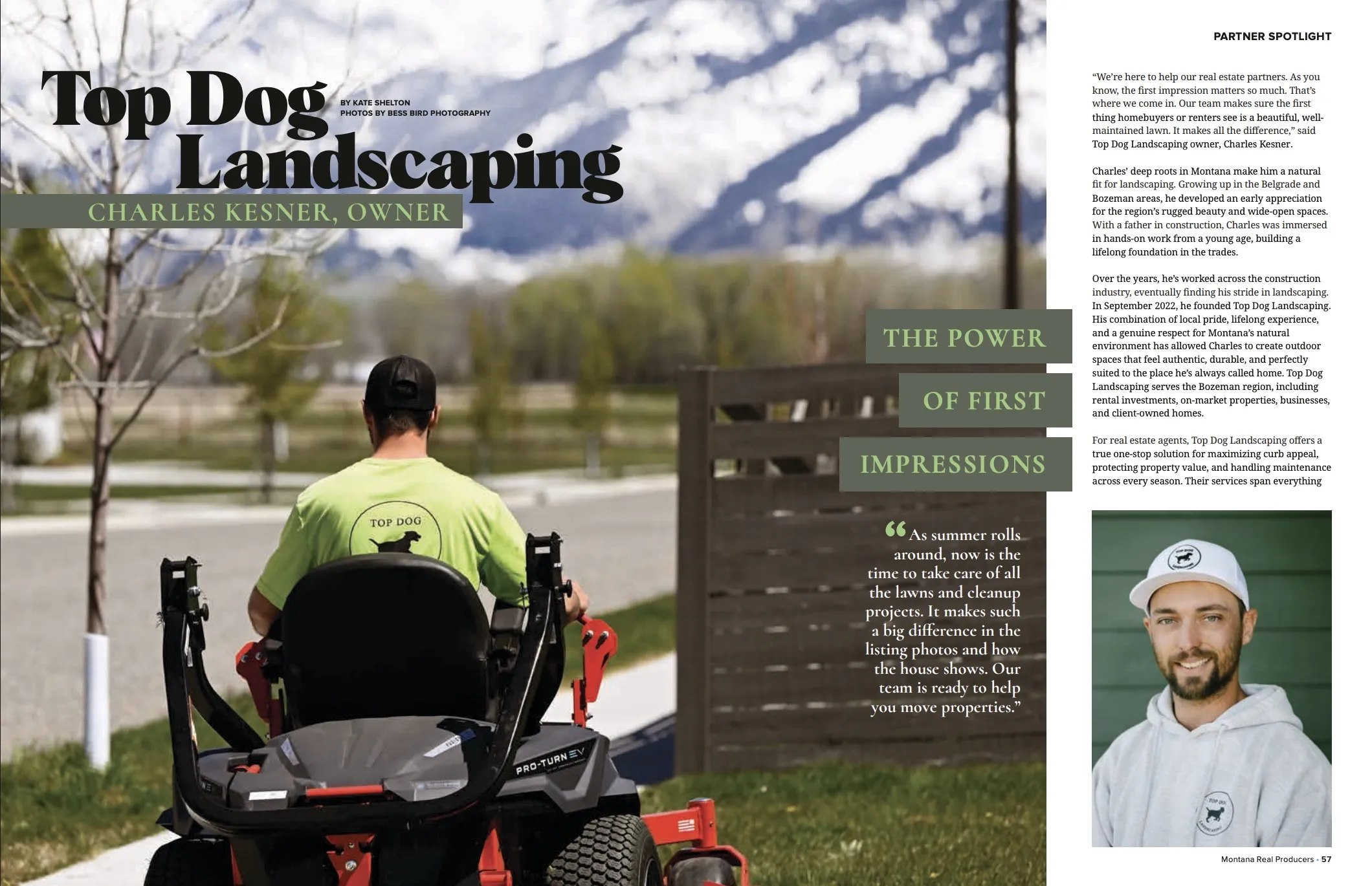 Project Top Dog Landscaping Featured in Montana Real Producers Magazine image