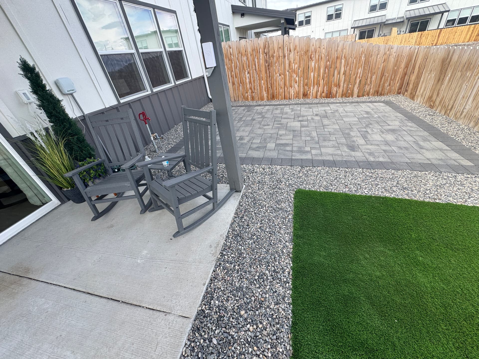 Gallery photos for From Gravel Lot to Clean Backyard Paver Patio: Image #2