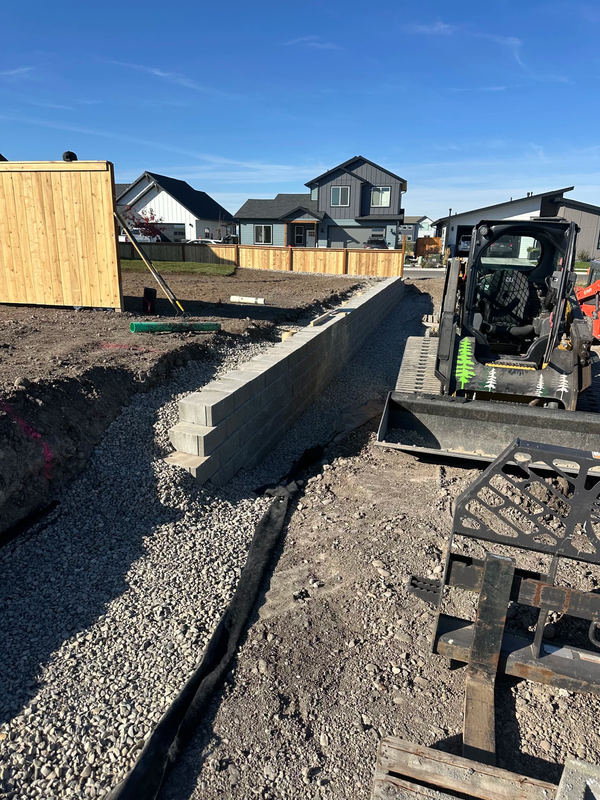 Gallery photos for New Build Retaining Wall Done Right in Bozeman: Image #1