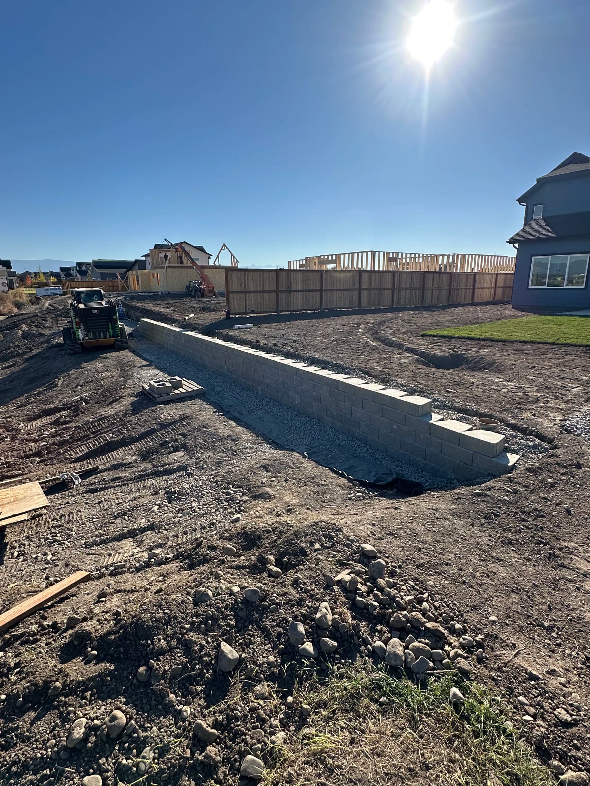 Gallery photos for New Build Retaining Wall Done Right in Bozeman: Image #2