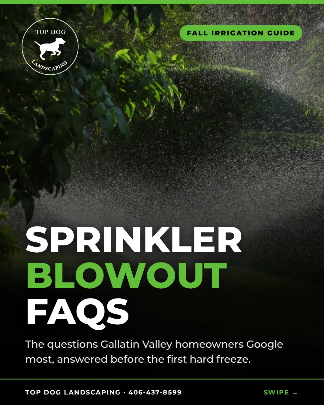 Gallatin Valley Sprinkler Blowout FAQs Before the Hard Freeze image