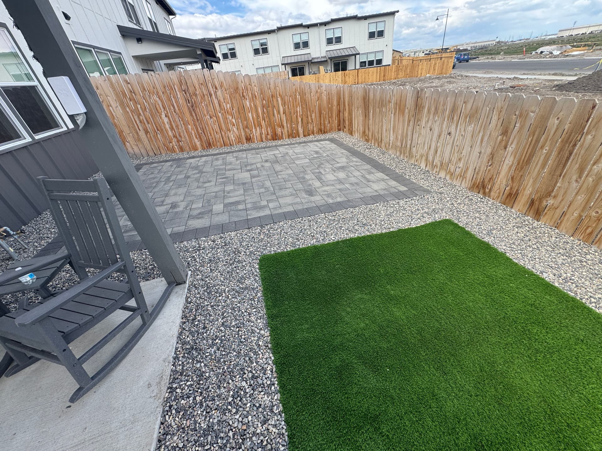 Gallery photos for From Gravel Lot to Clean Backyard Paver Patio: Image #3